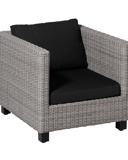 Madison Rib lounge rugkussen 40x60 cm - Rib black