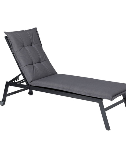 Madison Oxford standaard basis ligbedkussen 200x65 cm - Oxford grey