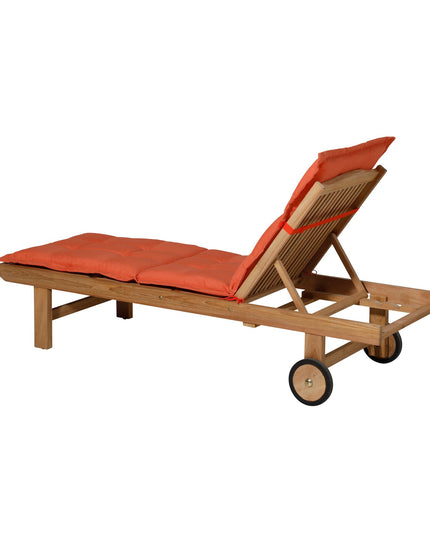 Madison Panama standaard basis ligbedkussen 200x65 cm - Panama flame orange