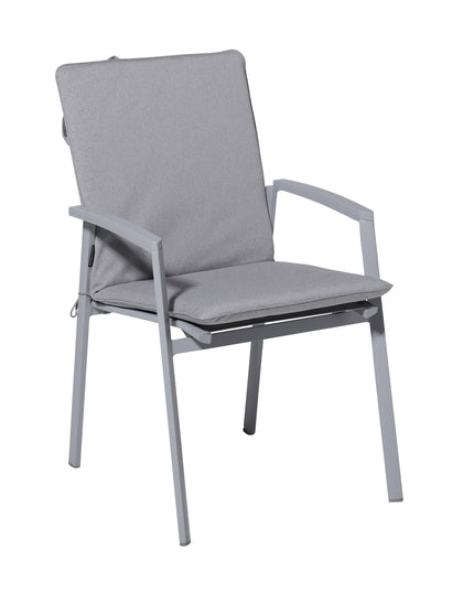 Madison Manchester stapelstoel stoelkussen 97x49 cm - Manchester light grey