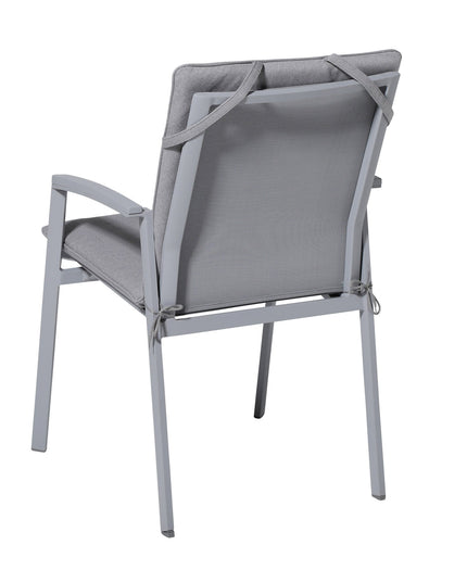 Madison Manchester stapelstoel stoelkussen 97x49 cm - Manchester light grey