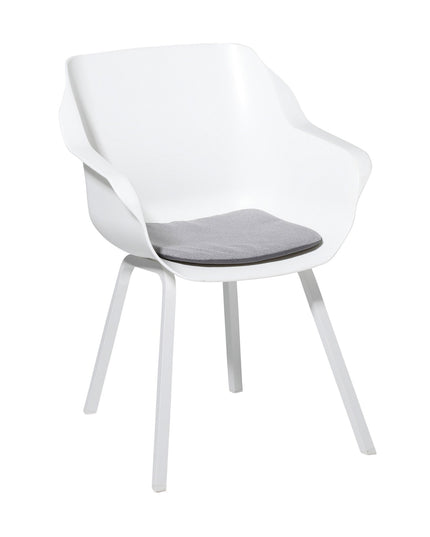 Madison Manchester stoelkussen 40x40 cm - Manchester light grey