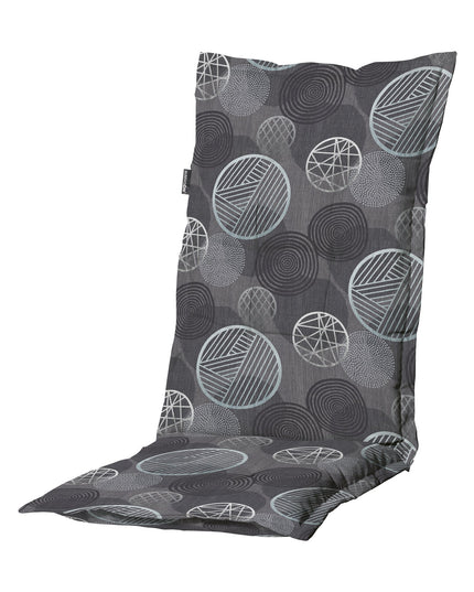 Madison Circle hoge rug basis rugkussen 123x50 cm - Circle grey