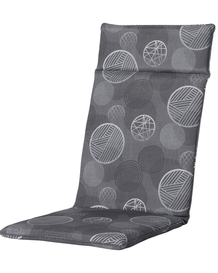 Madison Circle hoge rug rugkussen 120x50 cm - Circle grey