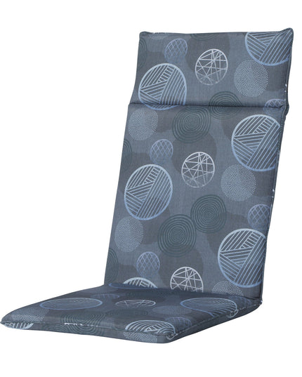 Madison Circle hoge rug rugkussen 120x50 cm - Circle blue