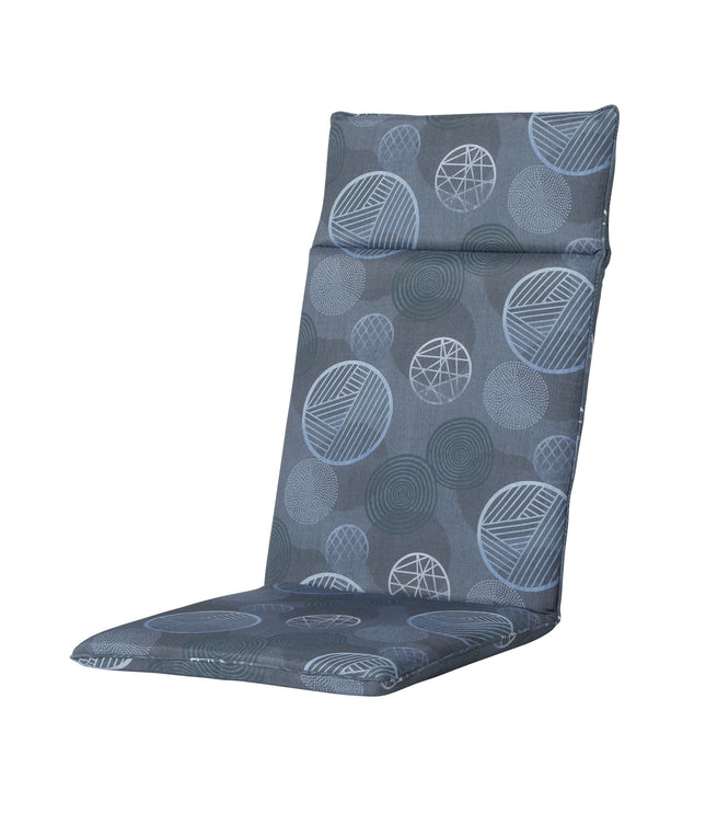 Madison Circle hoge rug rugkussen 120x50 cm - Circle blue