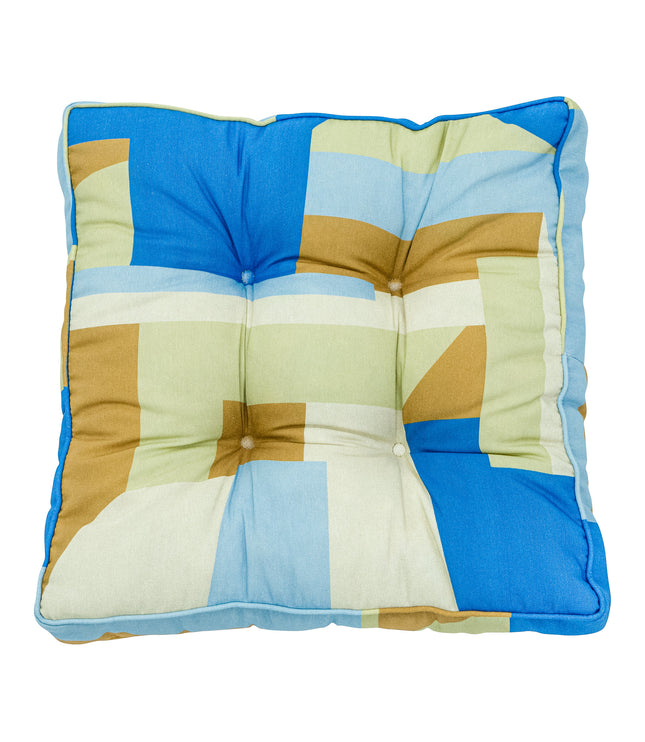 Florance kussen 47X47 Patch azur