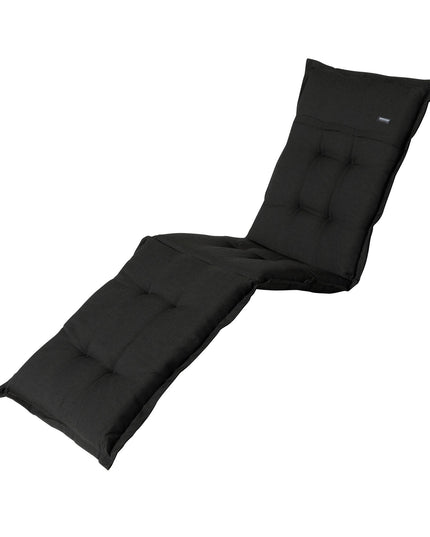 Madison Rib standaard basis ligbedkussen 200x65 cm - Rib black
