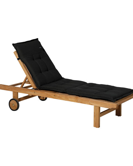 Madison Rib standaard basis ligbedkussen 200x65 cm - Rib black