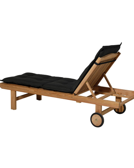 Madison Rib standaard basis ligbedkussen 200x65 cm - Rib black