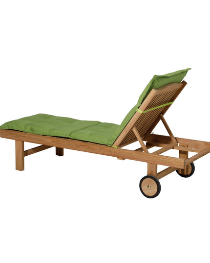 Madison Rib standaard basis ligbedkussen 200x65 cm - Rib lime