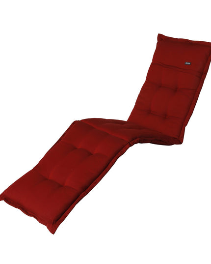 Madison Rib standaard basis ligbedkussen 200x65 cm - Rib red