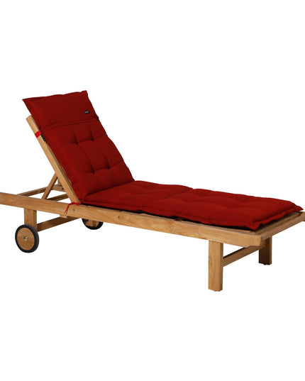 Madison Rib standaard basis ligbedkussen 200x65 cm - Rib red