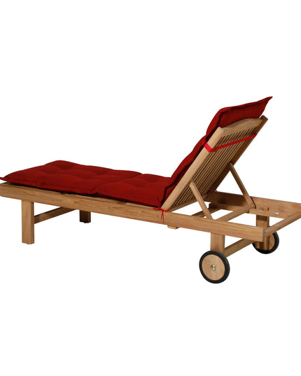 Madison Rib standaard basis ligbedkussen 200x65 cm - Rib red