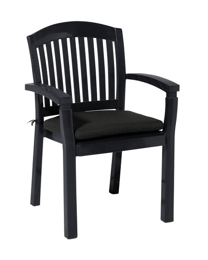 Madison Rib zitkussen 46x48 cm - Rib black