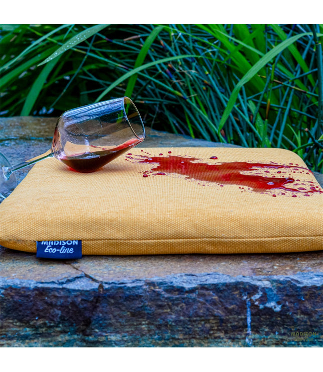 Bankkussen ca.(120)110x48cm Gold canvas eco+