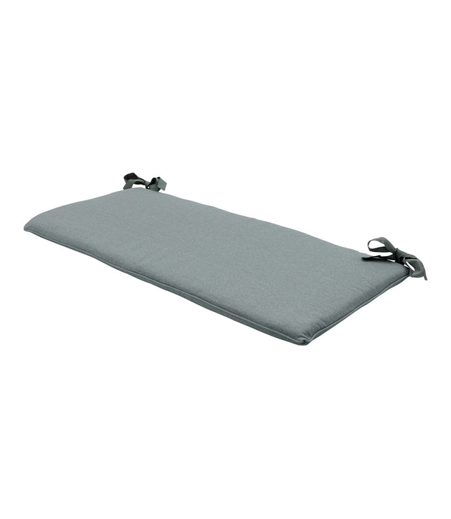 Bankkussen ca.(120)110x48cm Silver canvas eco+