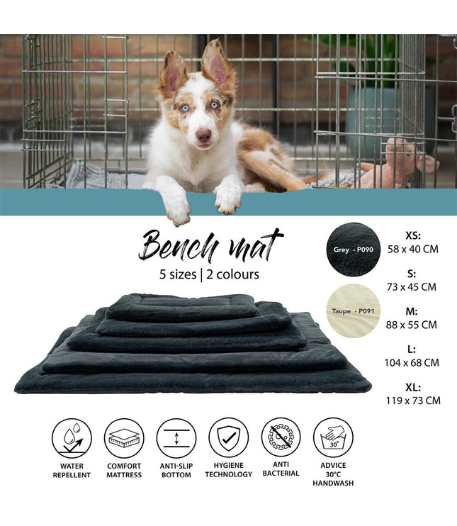 Bench mat ca.58x40cm Taupe