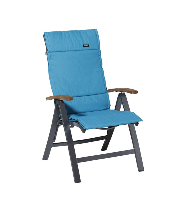 Kussen fiber de luxe ca.125x50cm Panama aqua