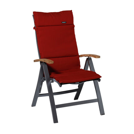 Kussen fiber de luxe ca.125x50cm Rib red