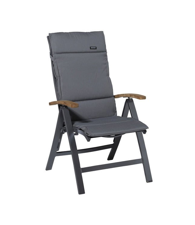 Kussen fiber de luxe ca.125x50cm Rib grey