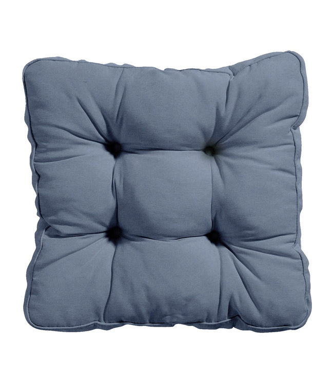 Florance kussen ca.47x47cm Panama safier blue