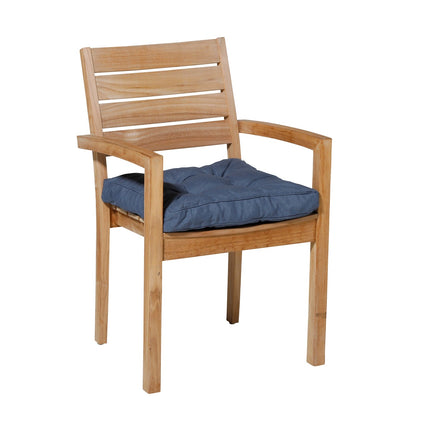 Florance kussen ca.47x47cm Panama safier blue