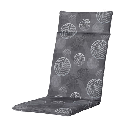 Kussen hoog universeel ca.120x50cm Circle grey