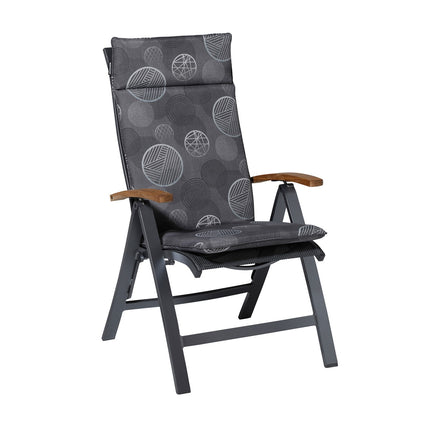 Kussen hoog universeel ca.120x50cm Circle grey