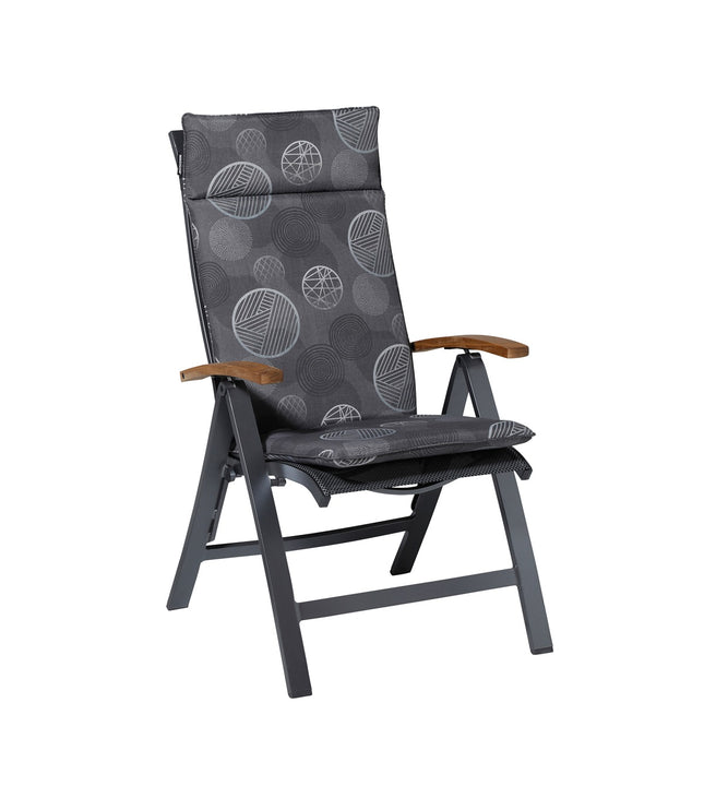 Kussen hoog universeel ca.120x50cm Circle grey