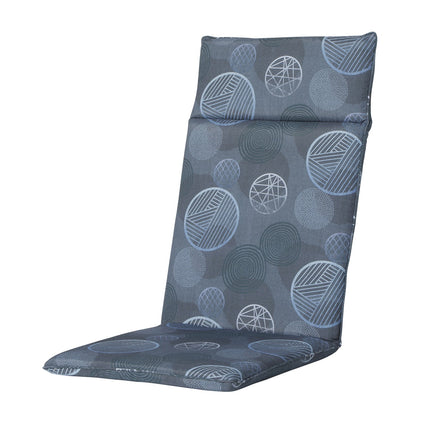 Kussen hoog universeel ca.120x50cm Circle blue