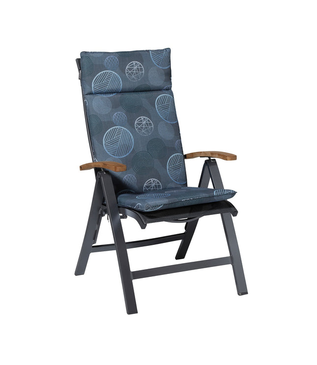 Kussen hoog universeel ca.120x50cm Circle blue