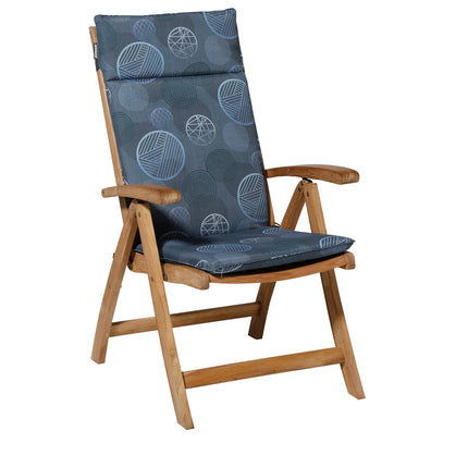 Kussen hoog universeel ca.120x50cm Circle blue