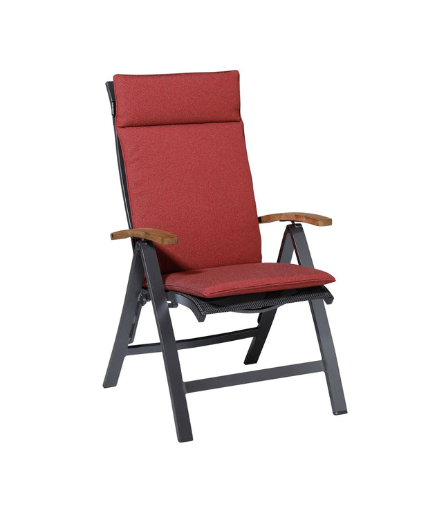 Kussen hoog universeel ca.120x50cm Outdoor Manchester red