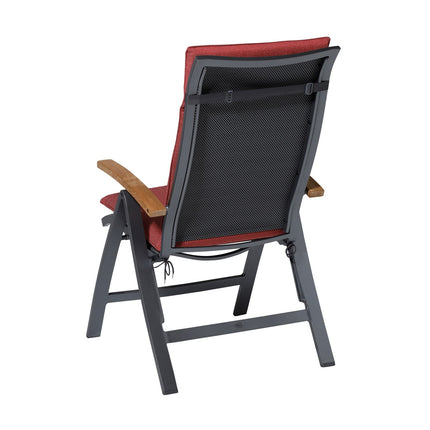 Kussen hoog universeel ca.120x50cm Outdoor Manchester red