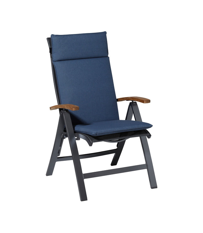 Kussen hoog universeel ca.120x50cm Outd Panama safier blue