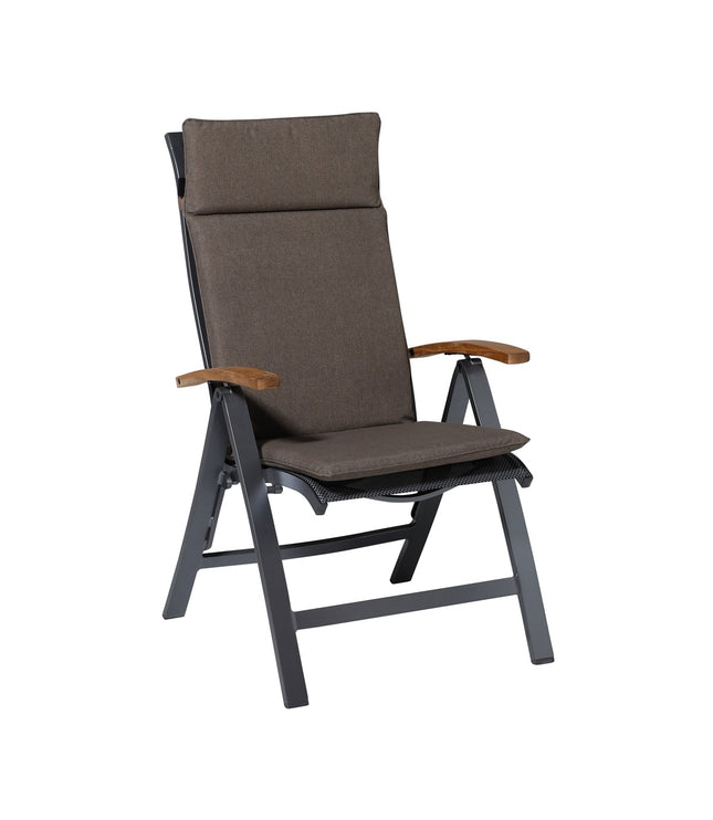 Kussen hoog universeel ca.120x50cm Outdoor Oxford taupe