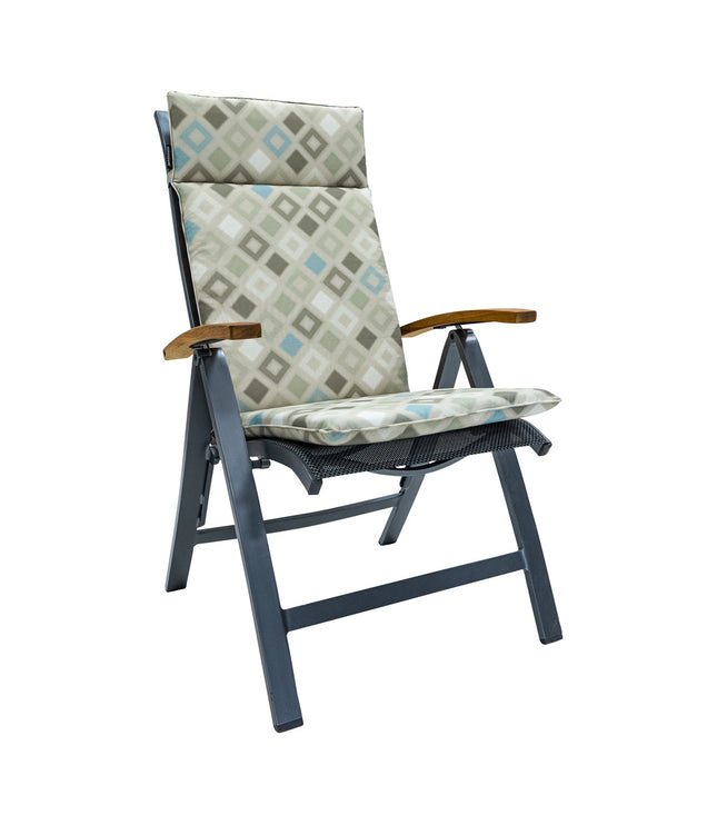 Kussen hoog universeel ca.120x50cm Outdoor Grids natural