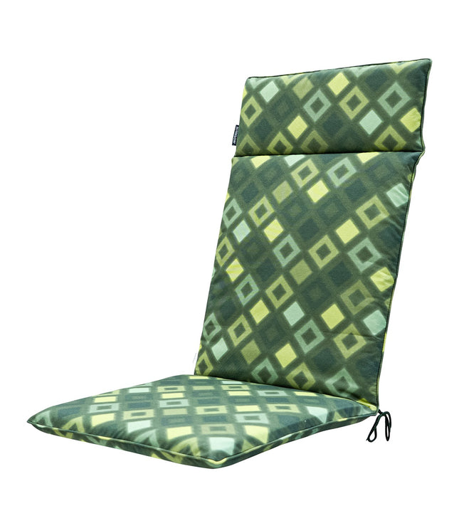 Kussen hoog universeel ca.120x50cm Outdoor Grids green