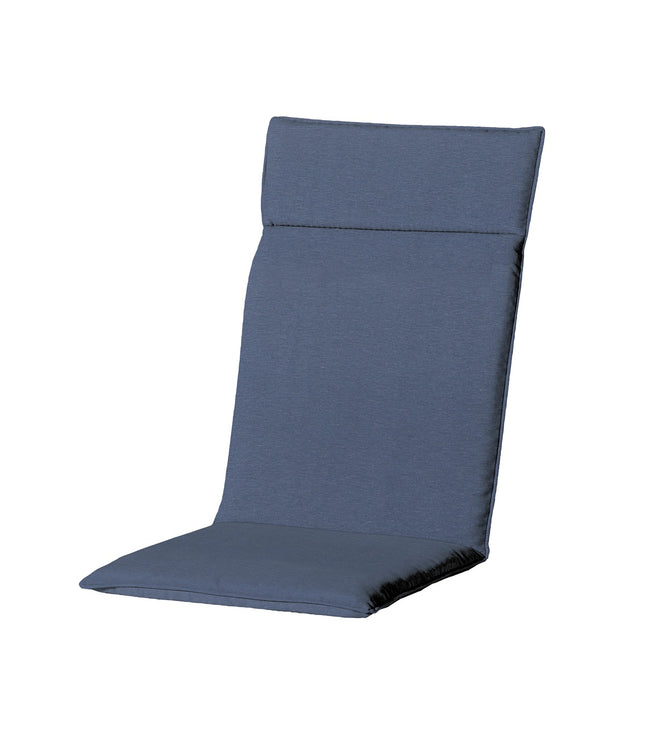 Kussen hoog universeel rits ca.120x50cm Panama safier blue