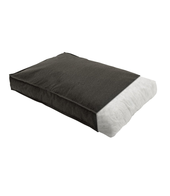 Hondenlounge ca.100x68x15cm Dark grey canvas eco+