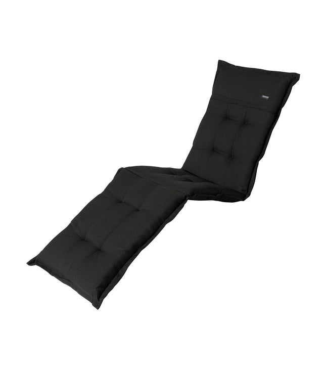 Ligbedkussen ca.200x65cm Rib black