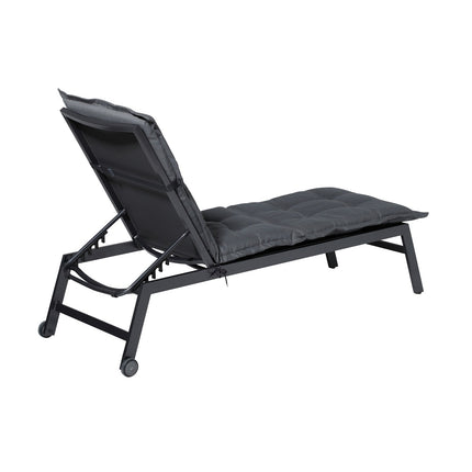 Ligbedkussen ca.200x65cm Rib grey