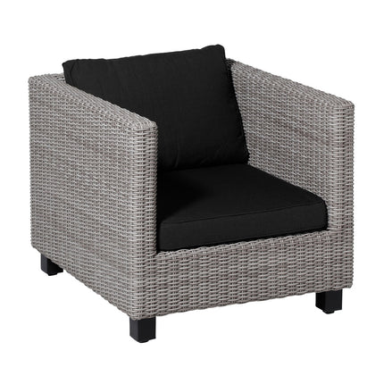 Lounge luxe ca.73x73cm Rib black