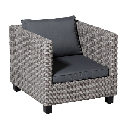 Lounge luxe ca.73x73cm Rib grey
