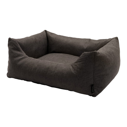 Hondenmand ca.65x45x20cm Leather look taupe