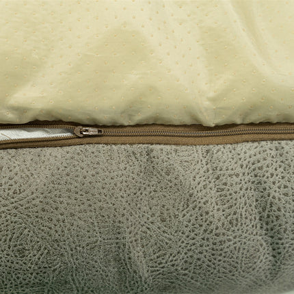 Hondenmand ca.65x45x20cm Leather look sand