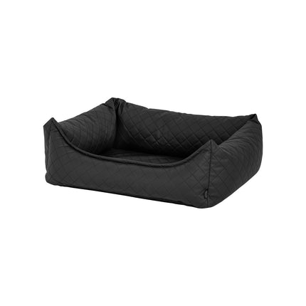 Hondenmand ca.80x67x22cm Skai leather check grey