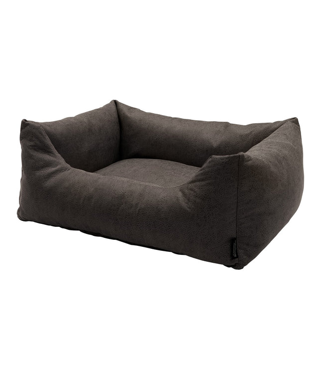 Hondenmand ca.80x67x22cm Leather look taupe