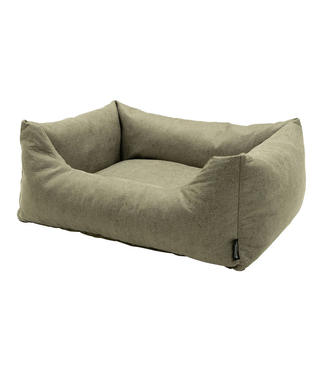 Hondenmand ca.80x67x22cm Leather look sand